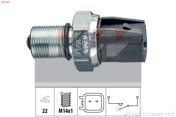 KW Tolatólampa kapcsoló 560265_KW